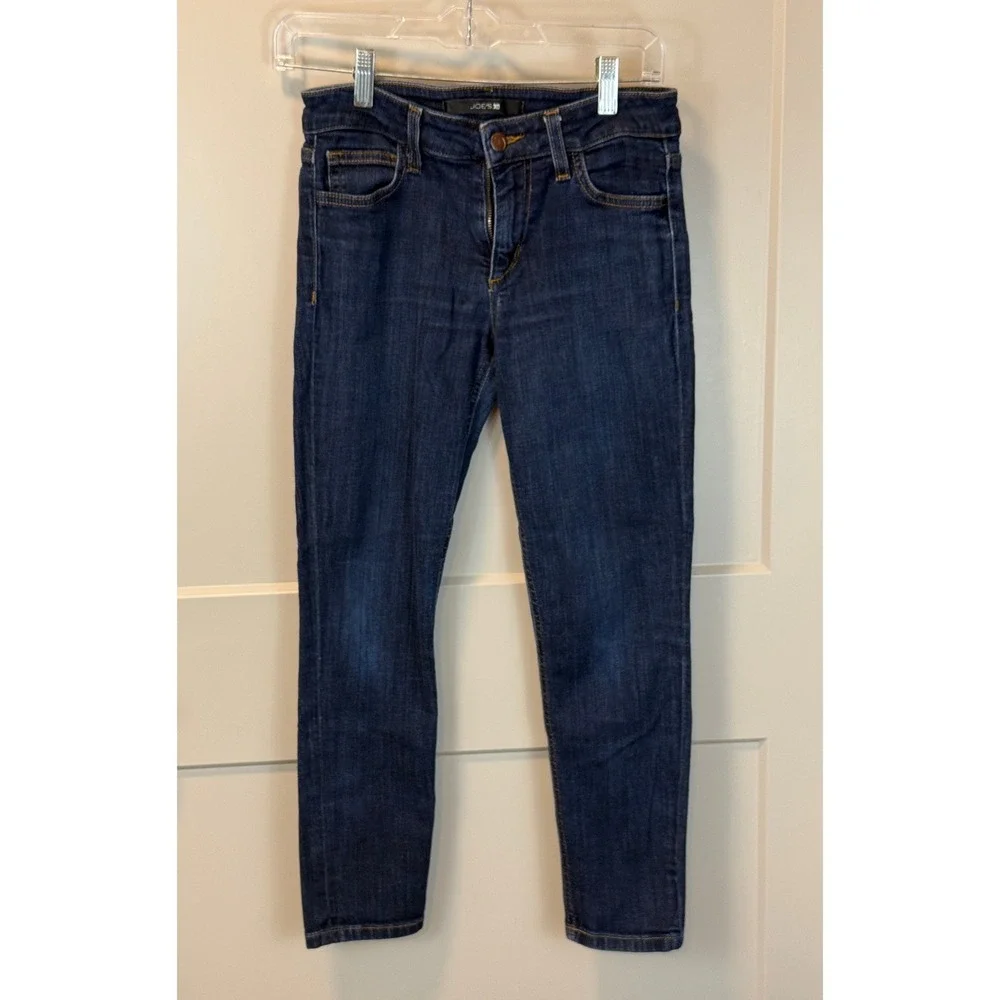 Joe's Ellie‎ Skinny Crop Jeans Dark Blue Wash Size 26